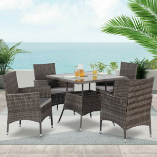 Rattan 4 cheap seater garden set